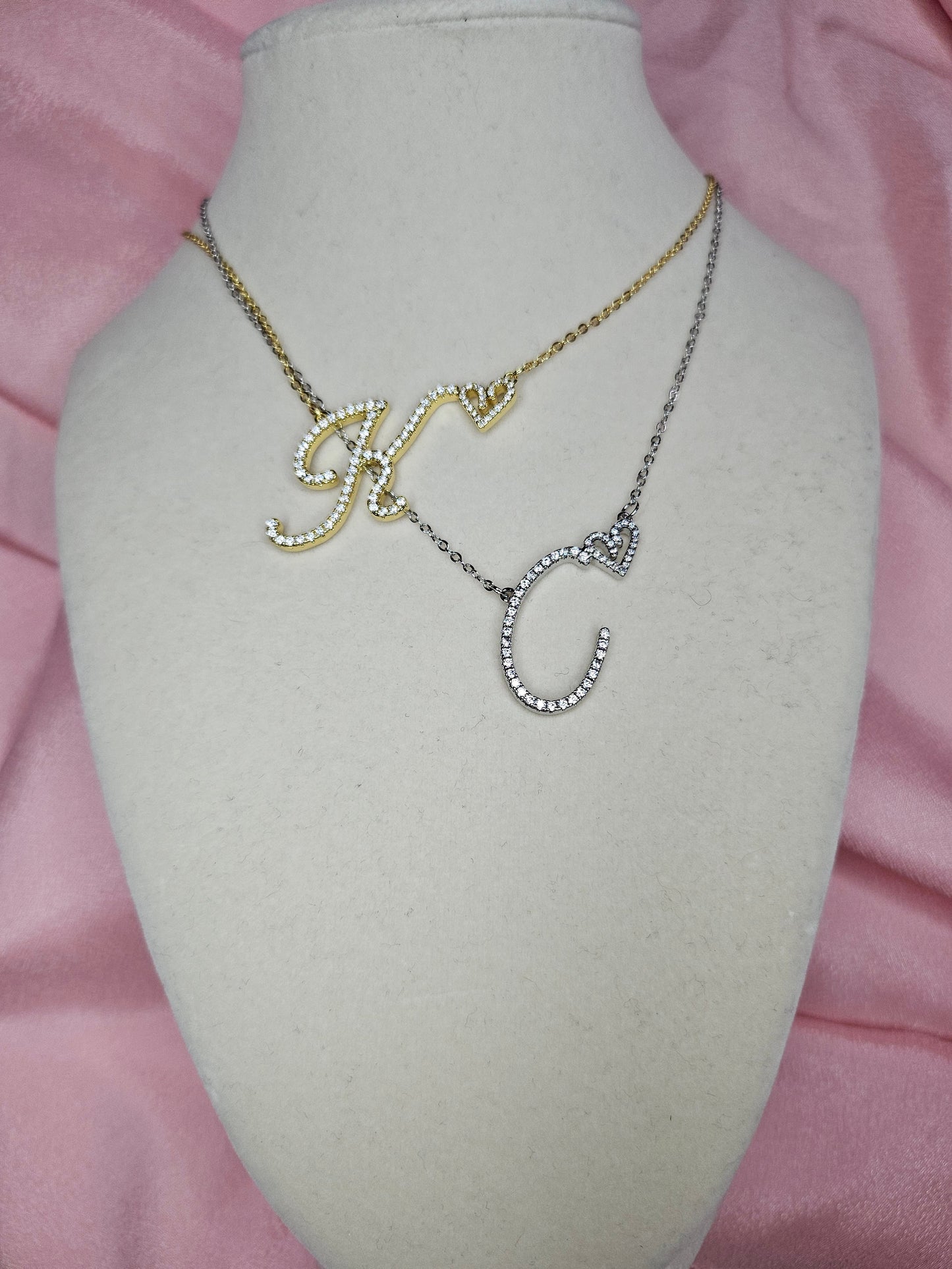 Diamond Initial Necklace