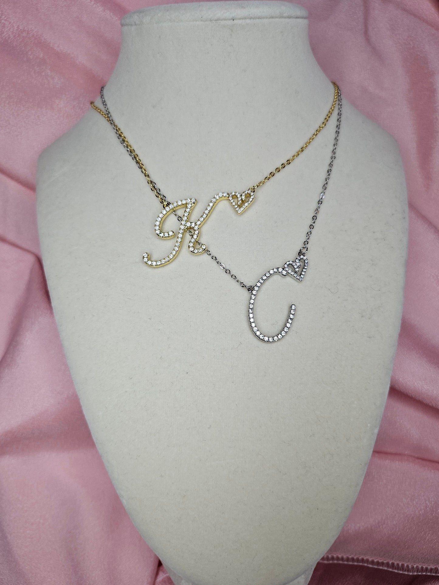 Diamond Initial Necklace